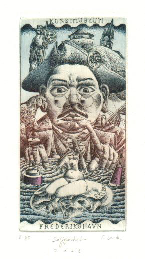 Ex Libris Kunstmuseum Fredrikshavn - by Erhard Beitz