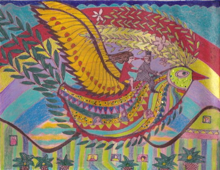 Rainbow Bird-III - by Benson Seto