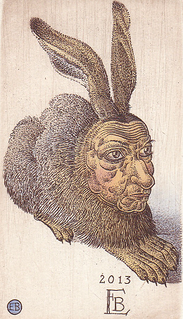 Rabbit, after Dyrer - by Erhard Beitz