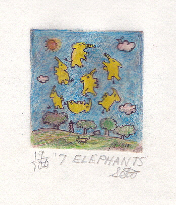 7 Elephants - by Benson Seto